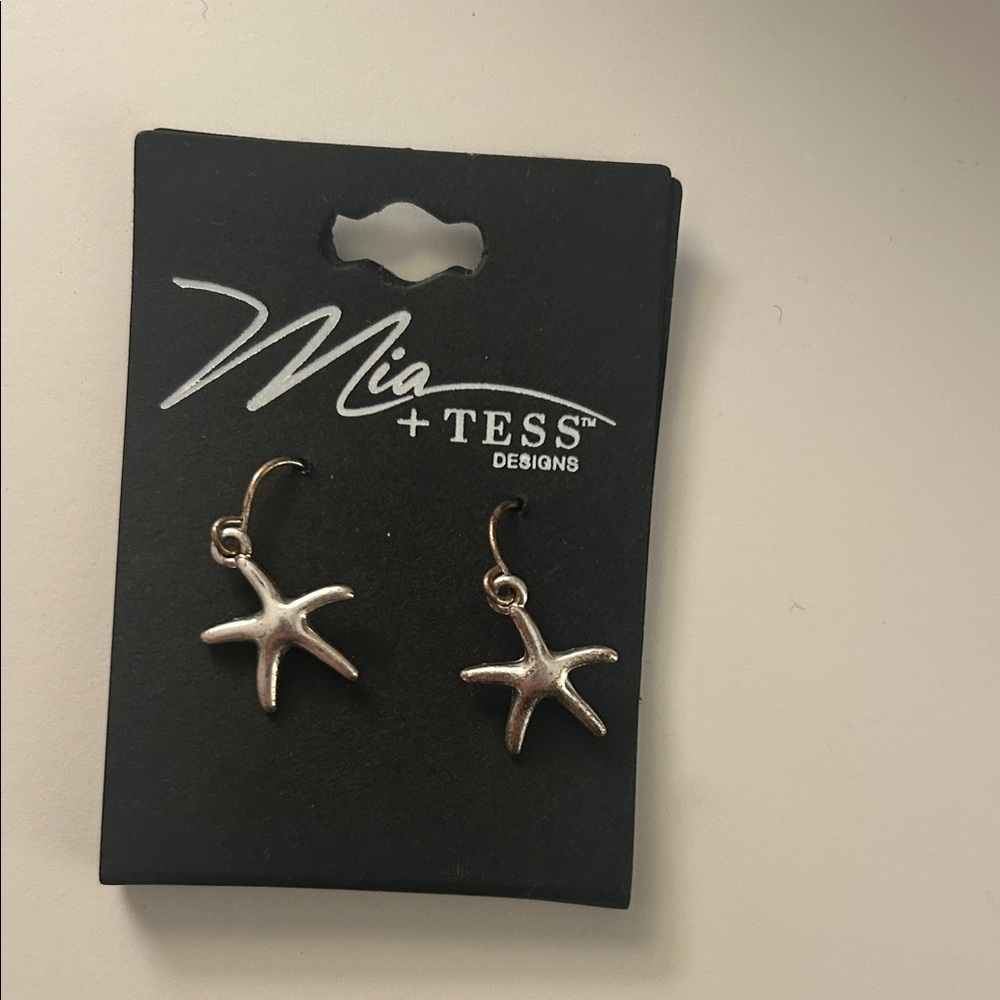 Mia + Tess Starfish Earrings